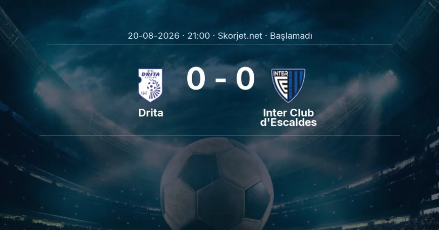 Avrupa Konferans Ligi: Drita - Inter Club d'Escaldes maç bilgileri