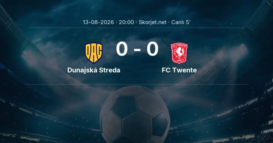 Dunajská Streda - FC Twente maçı başladı | Avrupa Konferans Ligi