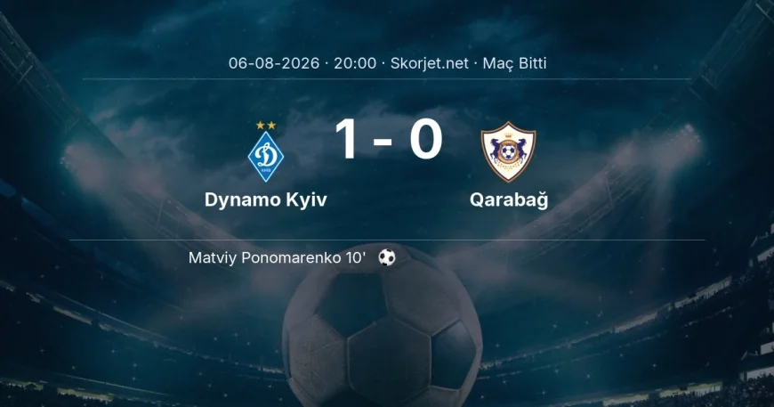 Avrupa Konferans Ligi | Dynamo Kyiv 1-0 Qarabağ sonucu