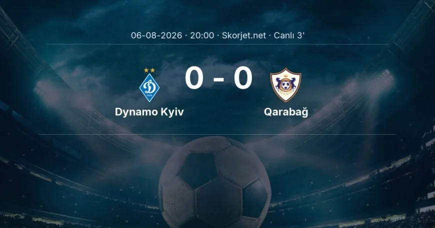 Avrupa Konferans Ligi: Dynamo Kyiv - Qarabağ maçı başladı