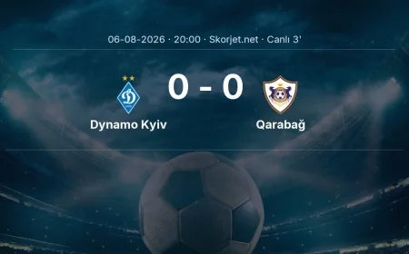 Avrupa Konferans Ligi: Dynamo Kyiv - Qarabağ maçı başladı