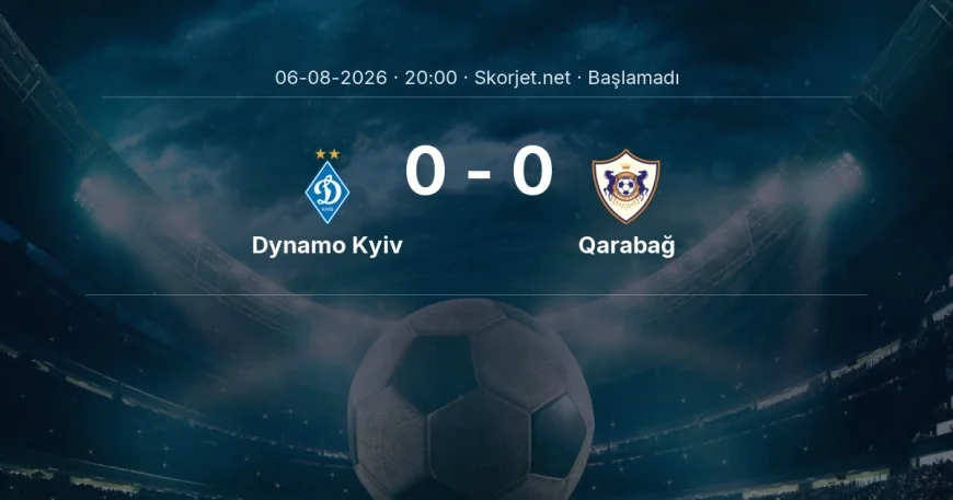 Dynamo Kyiv - Qarabağ maçı ne zaman, saat kaçta? | Avrupa Konferans Ligi