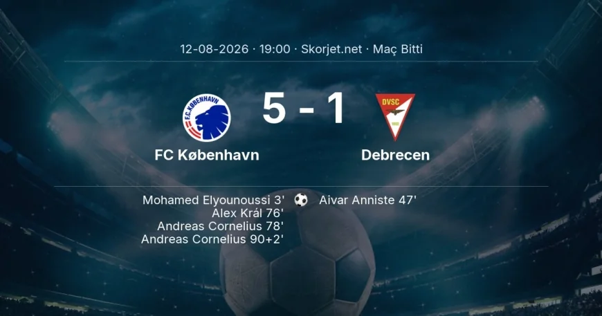 FC København 5-1 Debrecen - maç özeti | Avrupa Konferans Ligi