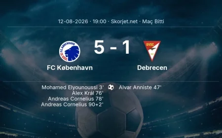 FC København 5-1 Debrecen - maç özeti | Avrupa Konferans Ligi