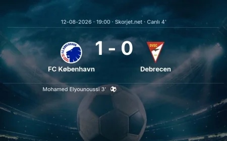 FC København - Debrecen maçı başladı | Avrupa Konferans Ligi