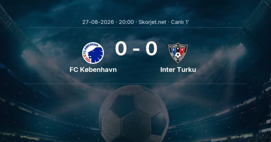 MAÇ BAŞLADI | FC København - Inter Turku