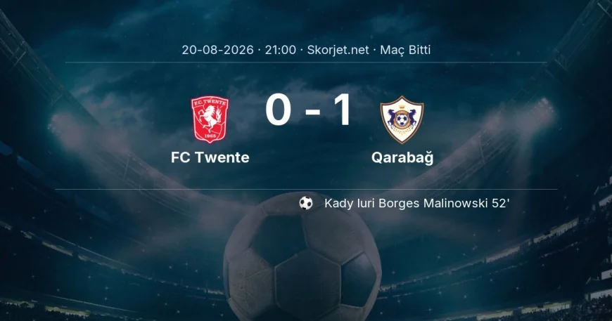 FC Twente 0-1 Qarabağ - maç özeti | Avrupa Konferans Ligi