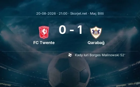 FC Twente 0-1 Qarabağ - maç özeti | Avrupa Konferans Ligi
