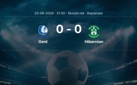 Avrupa Konferans Ligi: Gent - Hibernian maç bilgileri