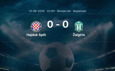 Avrupa Konferans Ligi: Hajduk Split - Žalgiris maç bilgileri
