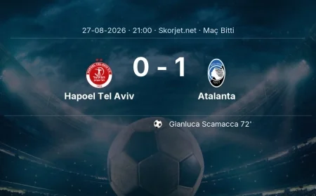 Avrupa Konferans Ligi | Hapoel Tel Aviv 0-1 Atalanta sonucu