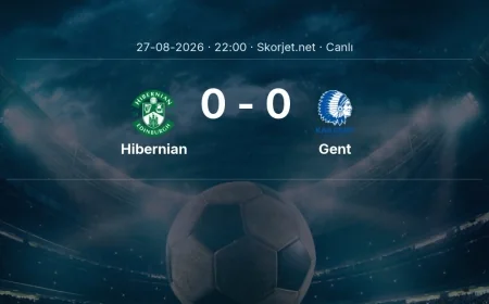 Hibernian - Gent maçı başladı | Avrupa Konferans Ligi