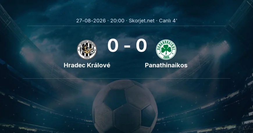 Avrupa Konferans Ligi: Hradec Králové - Panathinaikos maçı başladı