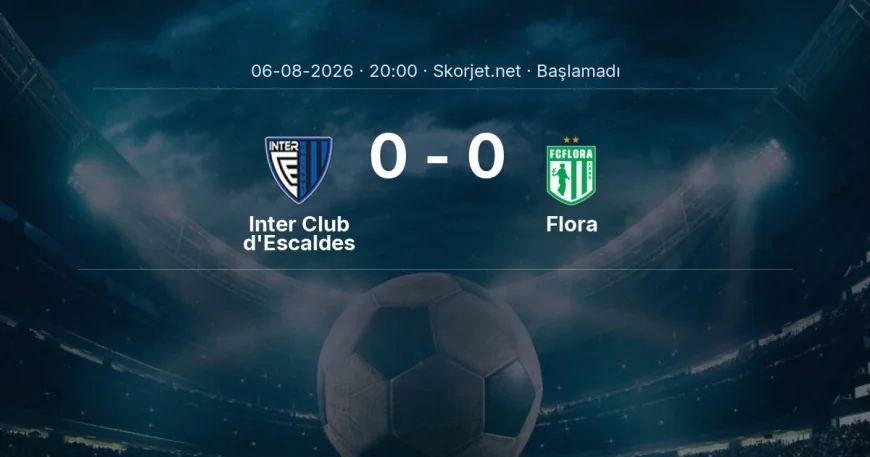 Avrupa Konferans Ligi: Inter Club d'Escaldes - Flora maç bilgileri
