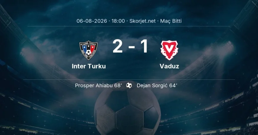 Inter Turku 2-1 Vaduz - maç özeti | Avrupa Konferans Ligi