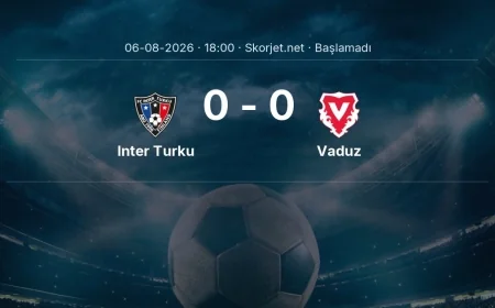 Avrupa Konferans Ligi: Inter Turku - Vaduz maç bilgileri