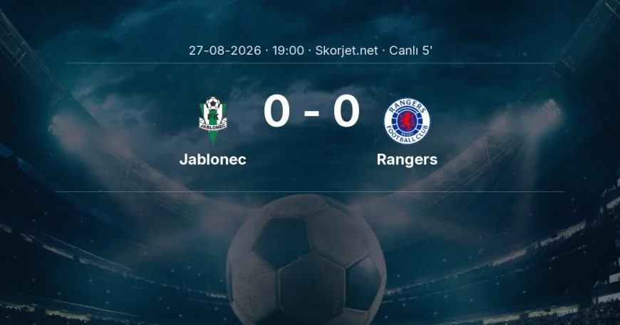 Avrupa Konferans Ligi: Jablonec - Rangers maçı başladı
