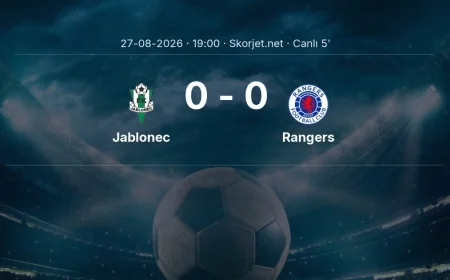 Avrupa Konferans Ligi: Jablonec - Rangers maçı başladı