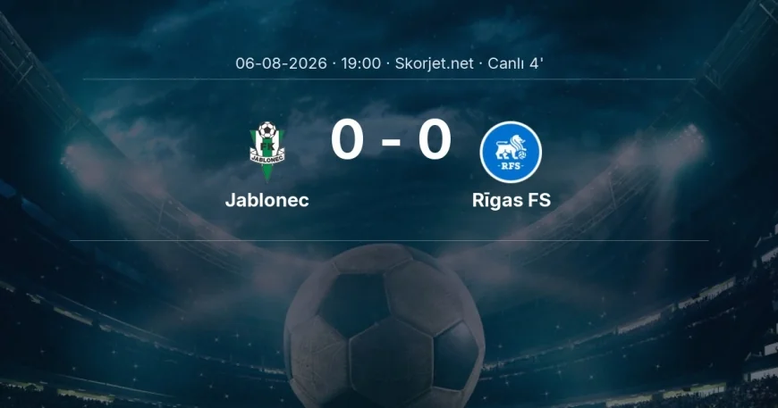 Avrupa Konferans Ligi: Jablonec - Rīgas FS maçı başladı