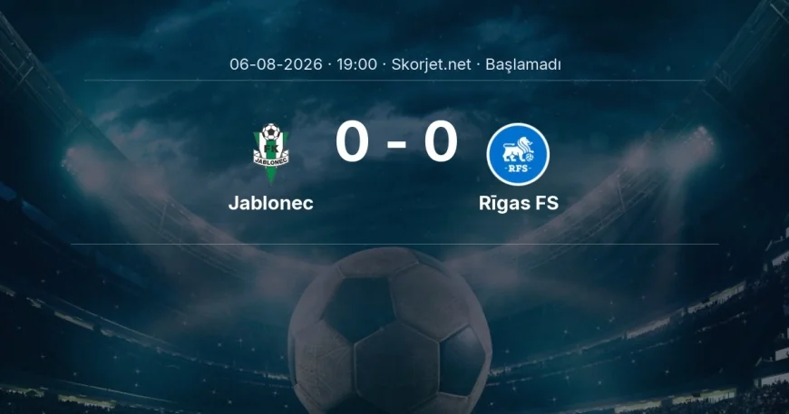 Jablonec - Rīgas FS maçı ne zaman, saat kaçta? | Avrupa Konferans Ligi