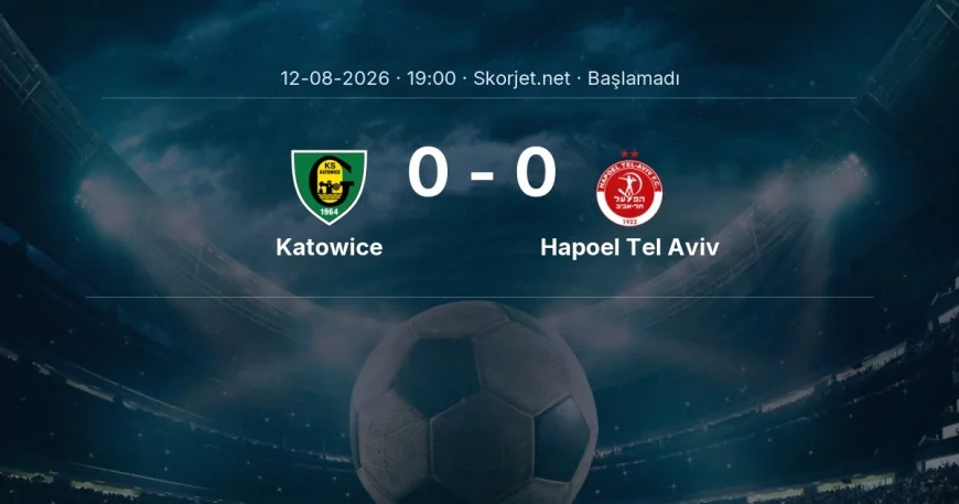 Katowice - Hapoel Tel Aviv maçı ne zaman, saat kaçta? | Avrupa Konferans Ligi