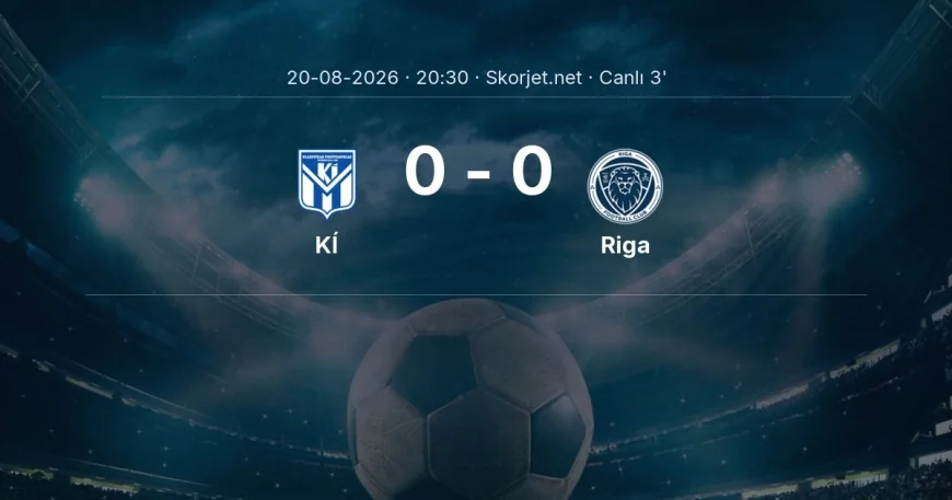 KÍ - Riga maçı başladı | Avrupa Konferans Ligi