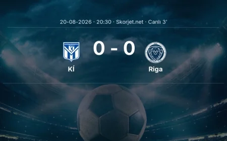 KÍ - Riga maçı başladı | Avrupa Konferans Ligi