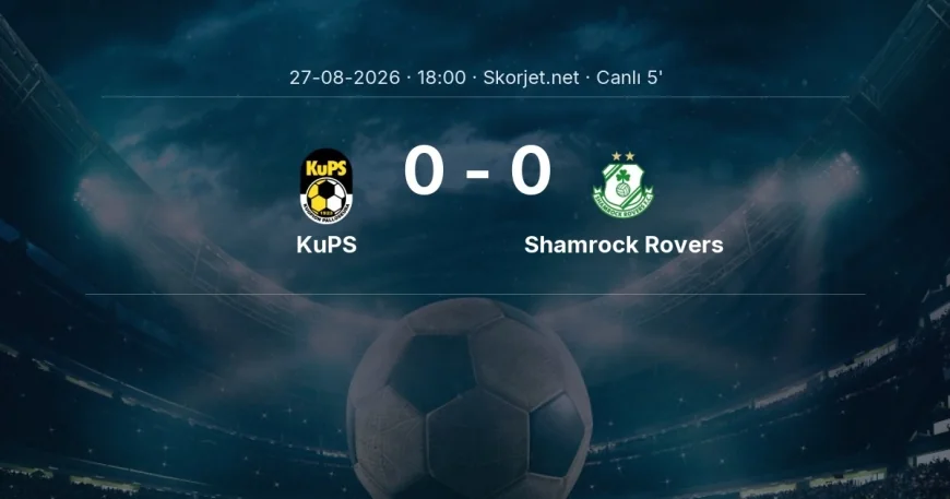 KuPS - Shamrock Rovers maçı başladı | Avrupa Konferans Ligi