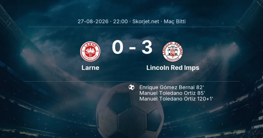 Maç sonucu: Larne 0-3 Lincoln Red Imps | Avrupa Konferans Ligi