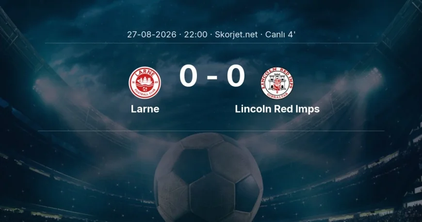 MAÇ BAŞLADI | Larne - Lincoln Red Imps