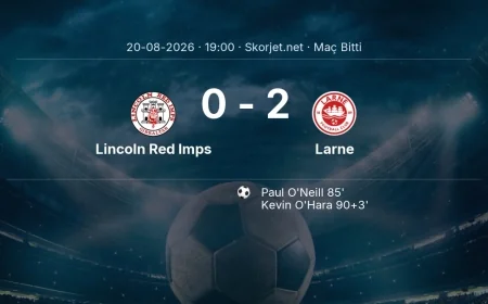Avrupa Konferans Ligi | Lincoln Red Imps 0-2 Larne sonucu