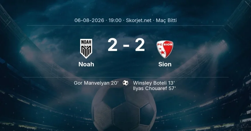 Noah 2-2 Sion - maç özeti | Avrupa Konferans Ligi