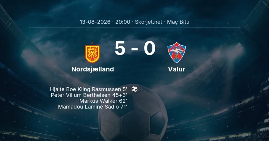 Avrupa Konferans Ligi | Nordsjælland 5-0 Valur sonucu