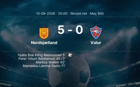 Avrupa Konferans Ligi | Nordsjælland 5-0 Valur sonucu