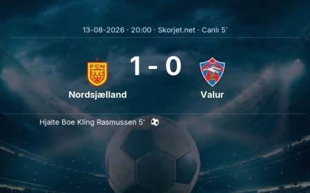 Avrupa Konferans Ligi: Nordsjælland - Valur maçı başladı