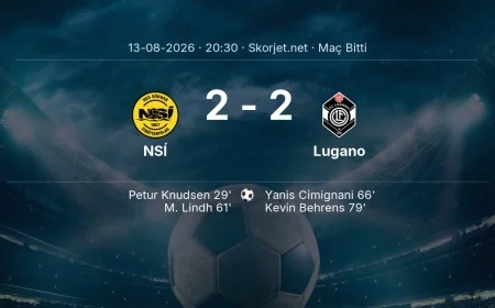 Avrupa Konferans Ligi | NSÍ 2-2 Lugano sonucu