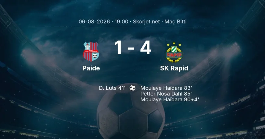 Avrupa Konferans Ligi | Paide 1-4 SK Rapid sonucu