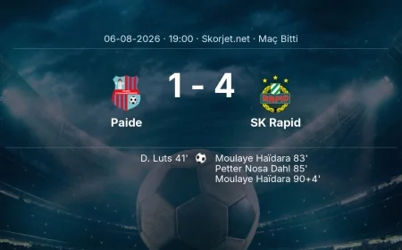 Avrupa Konferans Ligi | Paide 1-4 SK Rapid sonucu