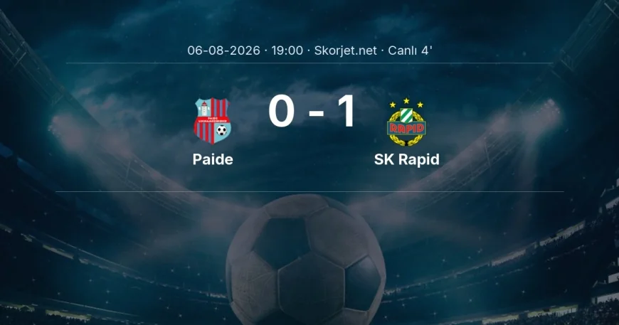 Avrupa Konferans Ligi: Paide - SK Rapid maçı başladı