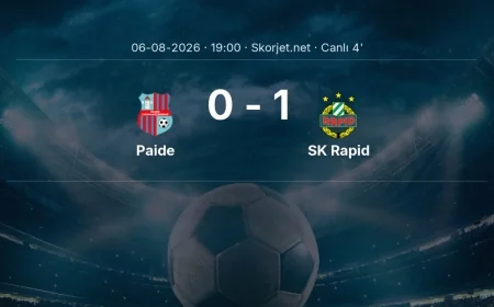 Avrupa Konferans Ligi: Paide - SK Rapid maçı başladı