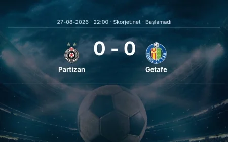Avrupa Konferans Ligi: Partizan - Getafe kadro ve maç öncesi