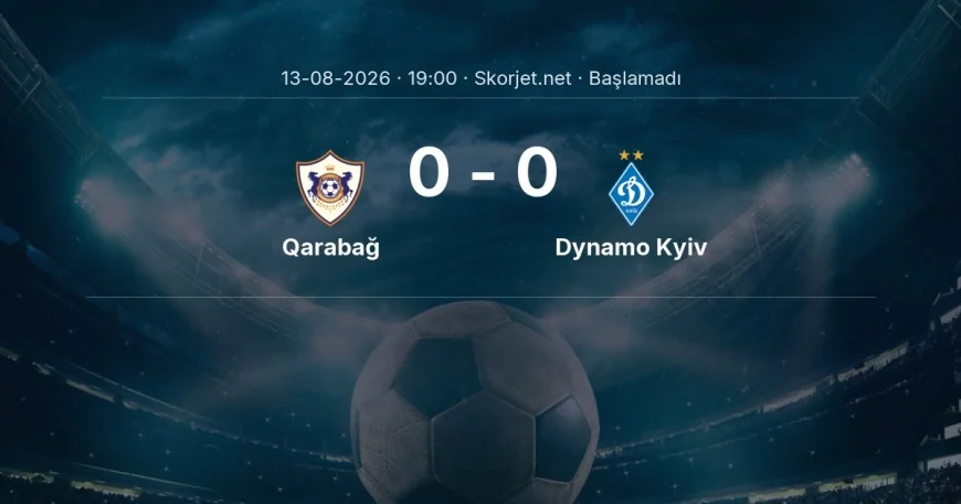 Avrupa Konferans Ligi: Qarabağ - Dynamo Kyiv maç bilgileri