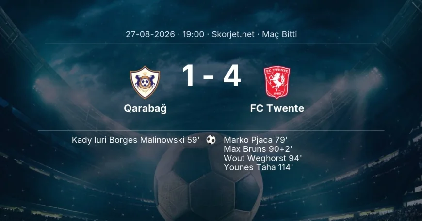 Qarabağ 1-4 FC Twente - maç özeti | Avrupa Konferans Ligi