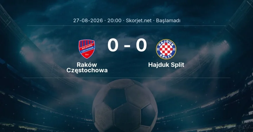 Avrupa Konferans Ligi: Raków Częstochowa - Hajduk Split maç bilgileri