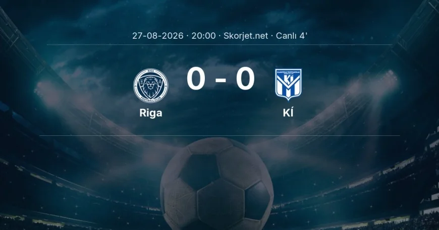 Avrupa Konferans Ligi: Riga - KÍ maçı başladı