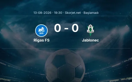 Rīgas FS - Jablonec maçı öncesi | Avrupa Konferans Ligi