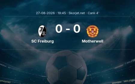 Avrupa Konferans Ligi: SC Freiburg - Motherwell maçı başladı