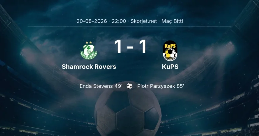 Maç sonucu: Shamrock Rovers 1-1 KuPS | Avrupa Konferans Ligi
