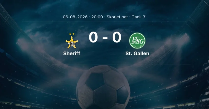 MAÇ BAŞLADI | Sheriff - St. Gallen