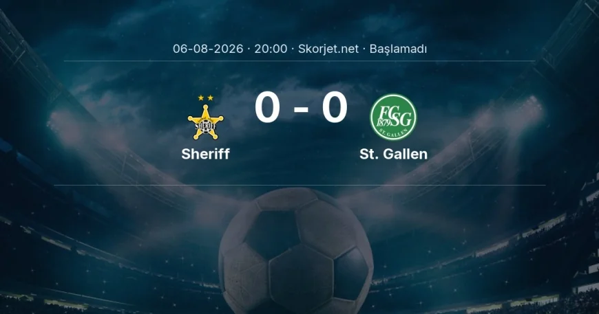 Sheriff - St. Gallen maçı öncesi | Avrupa Konferans Ligi